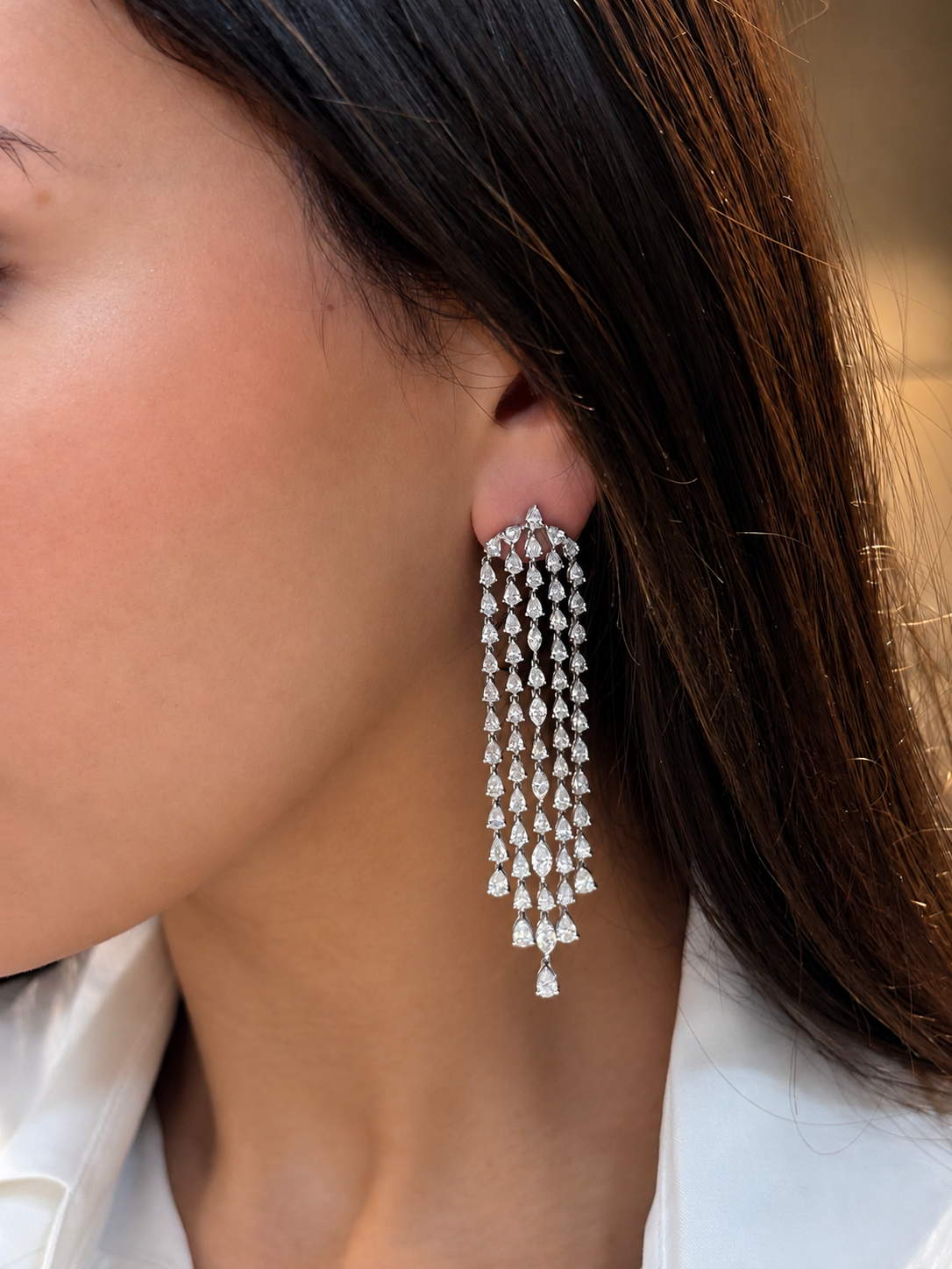 Cascade Diamond Earrings