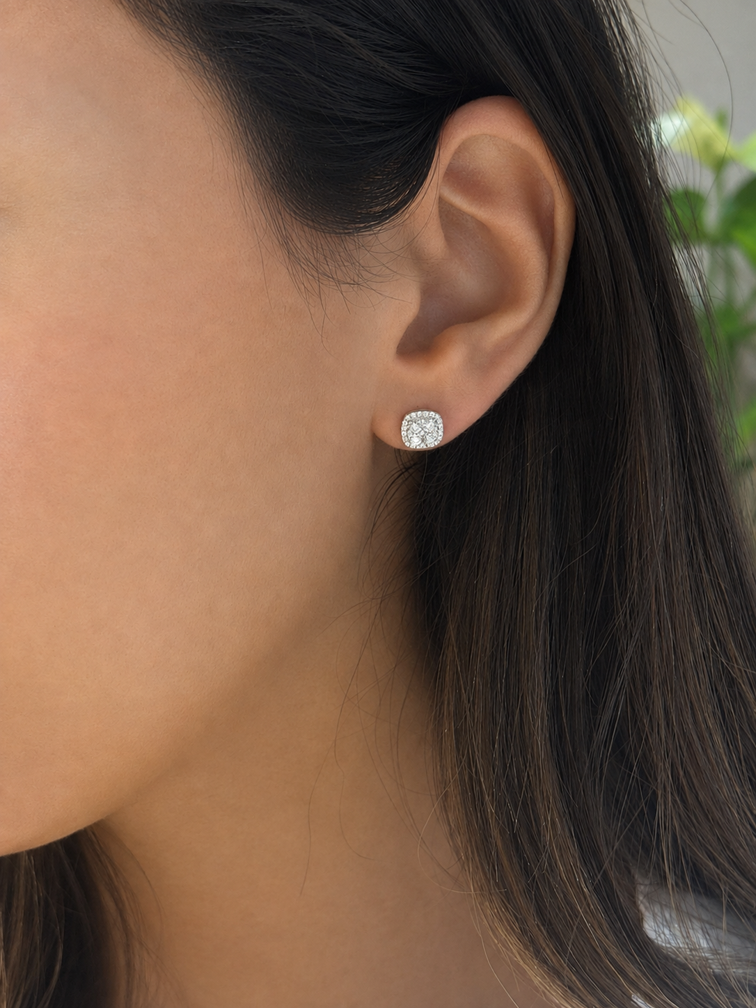 Diamond Cluster Studs