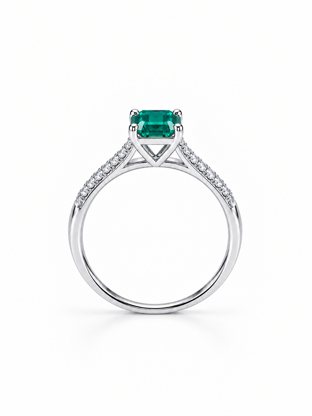 Emerald Solitaire Ring