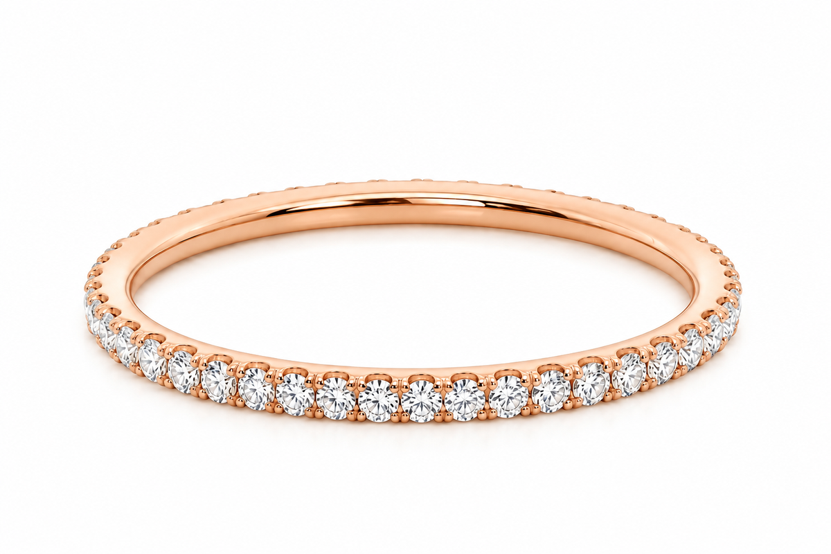 Soleil Full Eternity Diamond Ring - 18K Gold