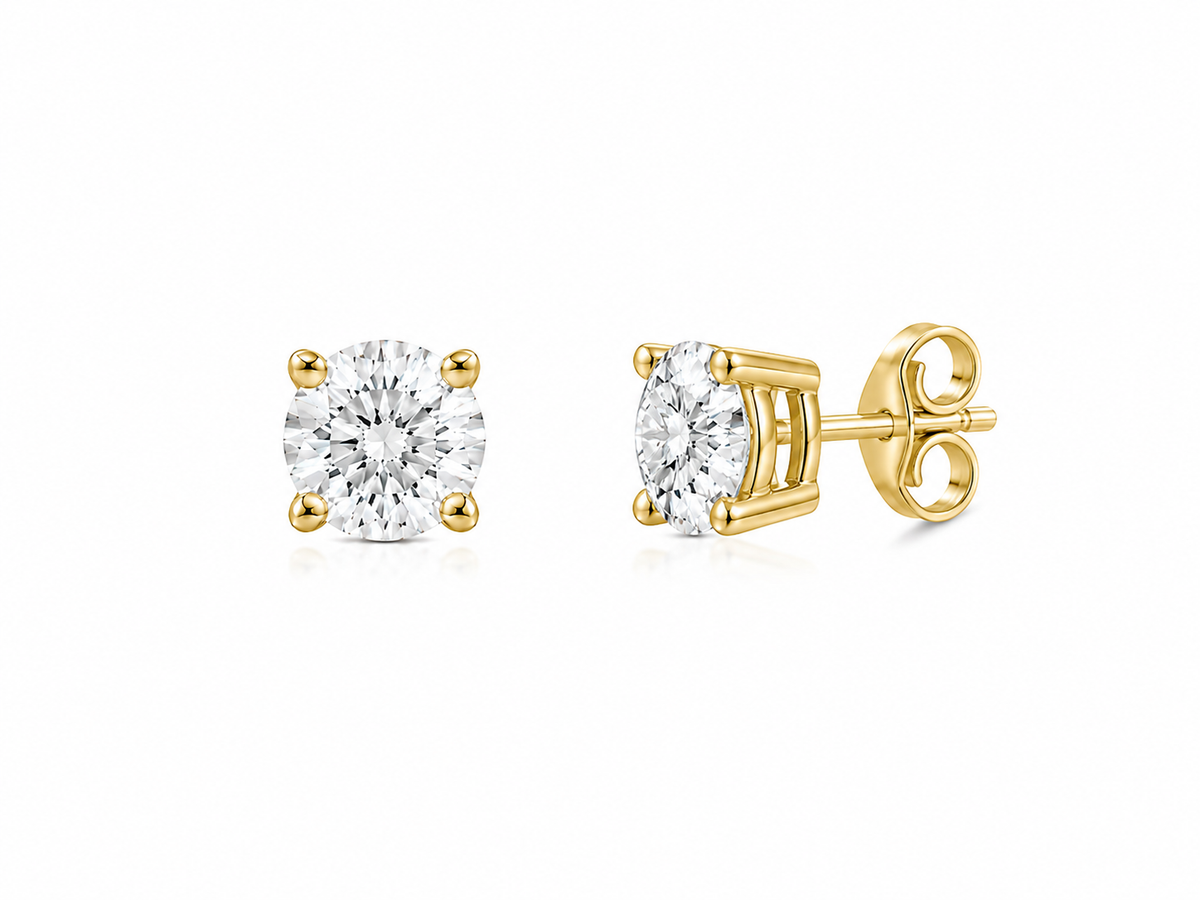 Diamond Solitaire Studs - 0.40ct