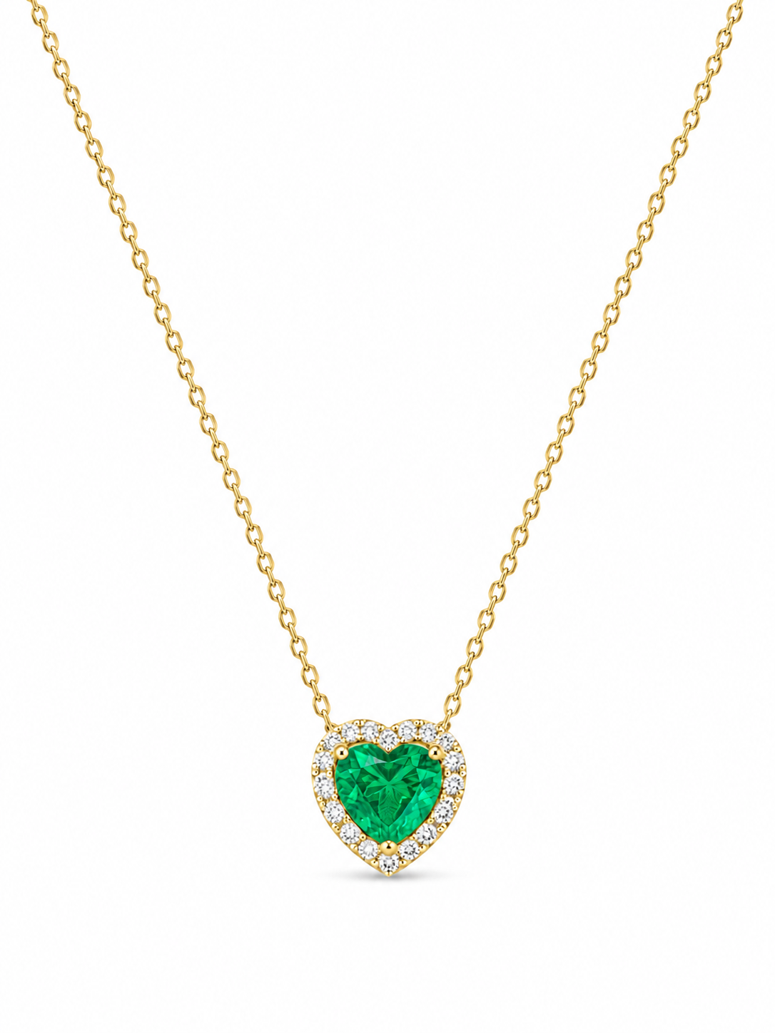 Green Heart diamond Pendant