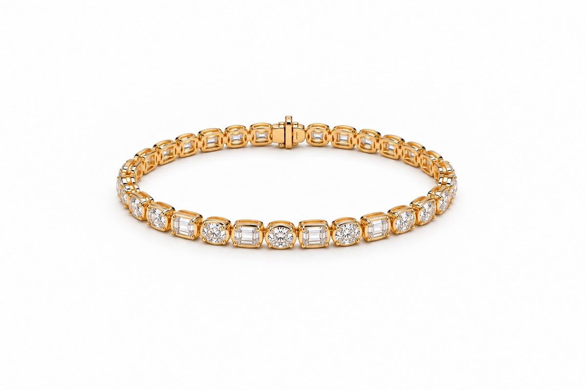 Fancy Duo Diamond Tennis Bracelet
