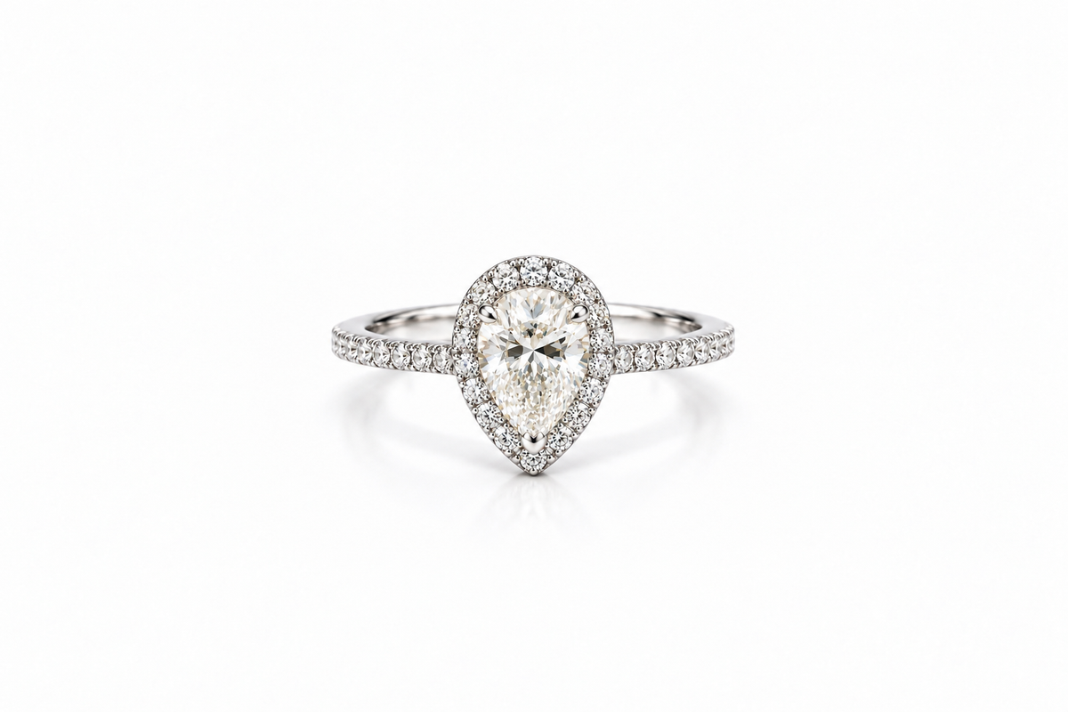 Signature Pear Diamond Ring