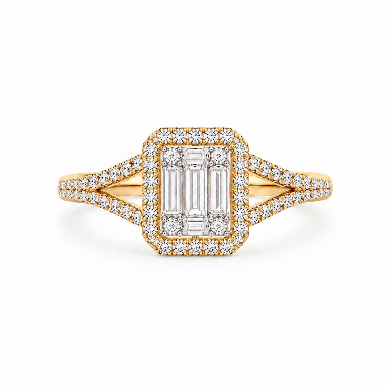 Emerald Split Ring