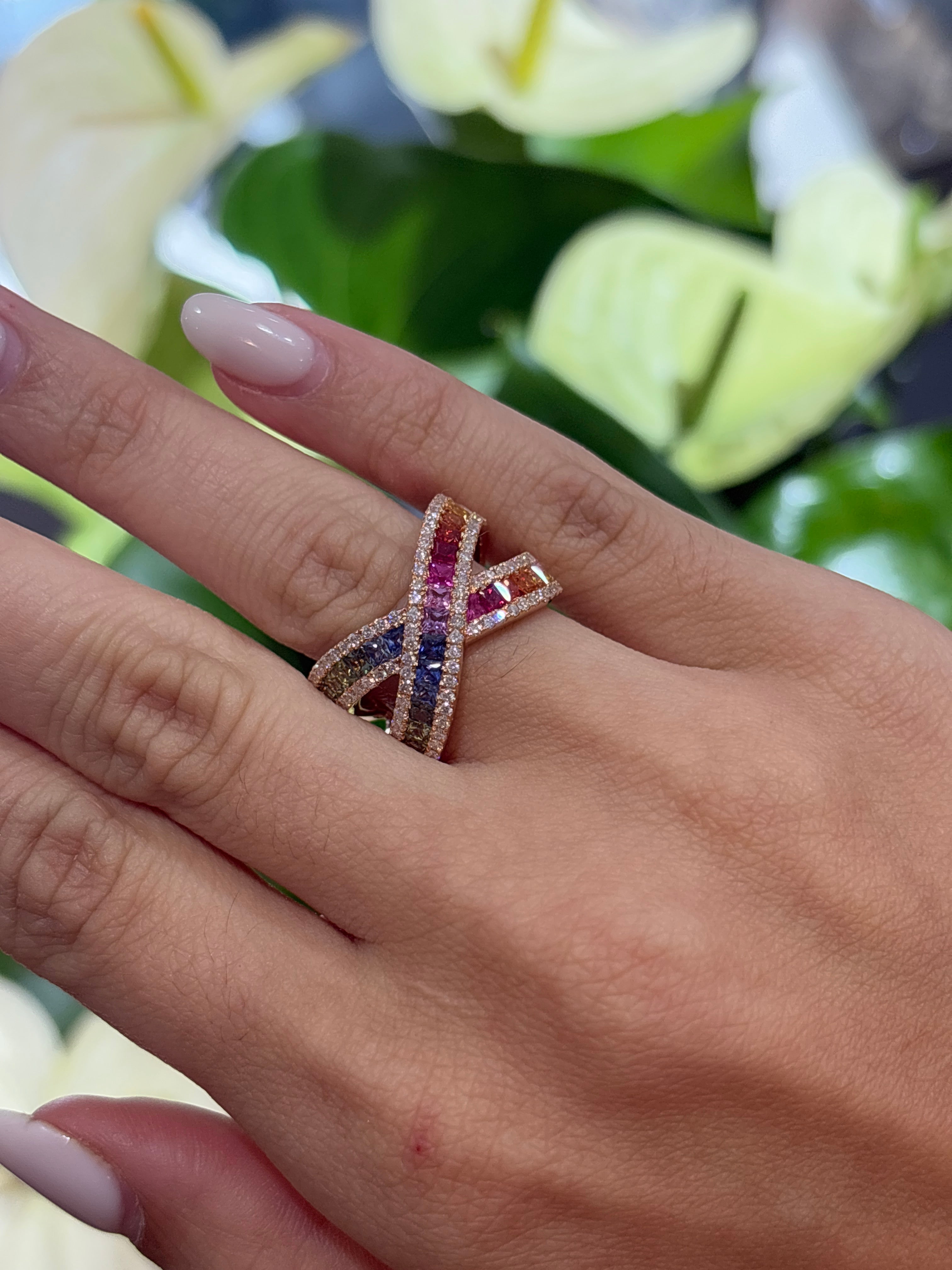X Rainbow Ring