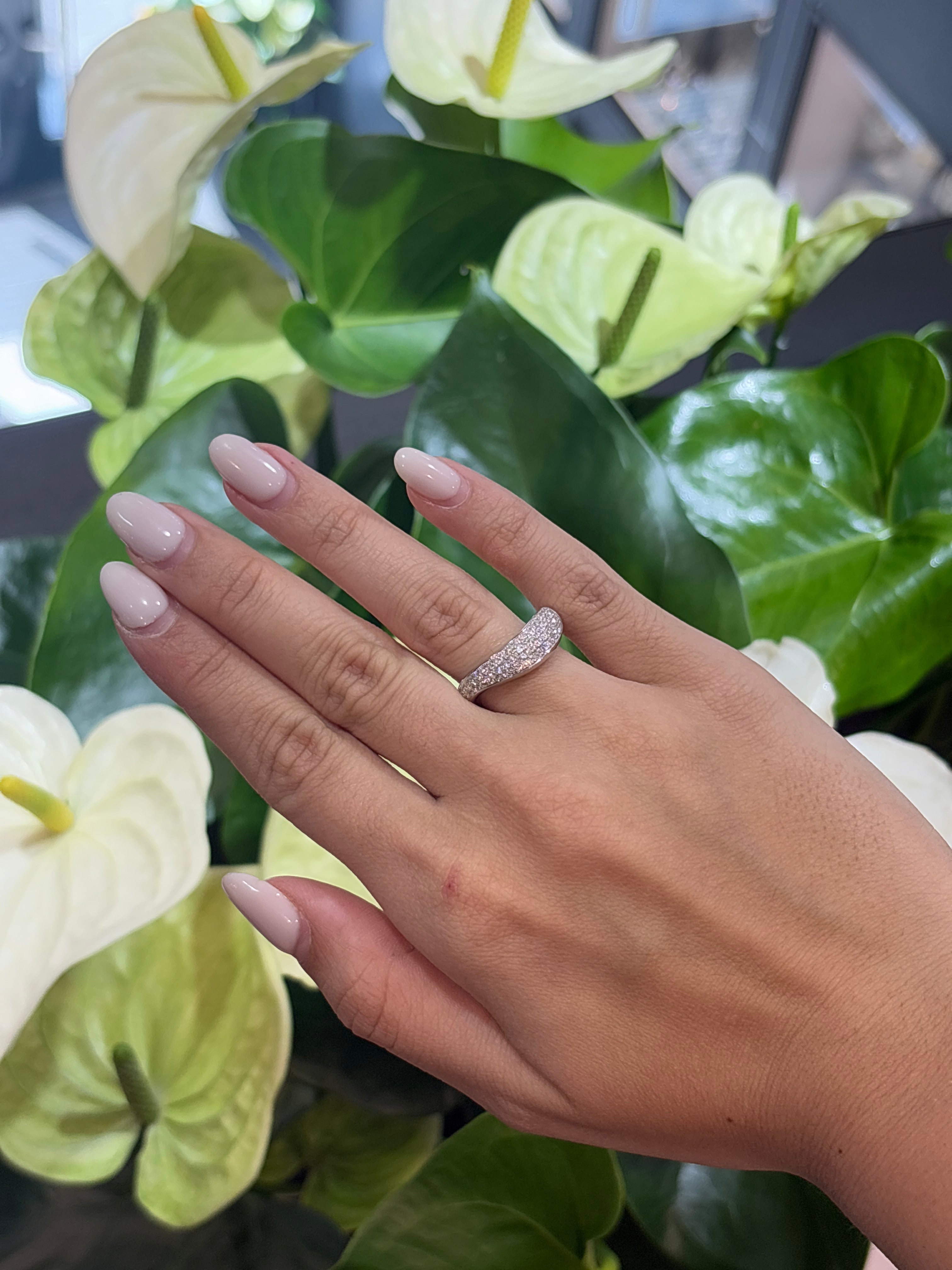 Wave Diamond Ring