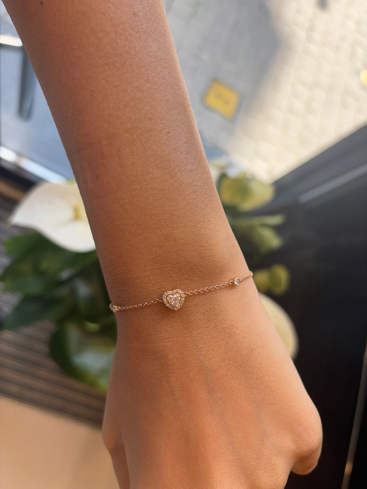 Heart Diamond Bracelet