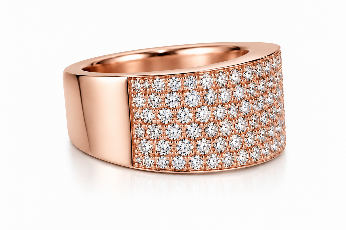 Classic Pavé Diamond Ring