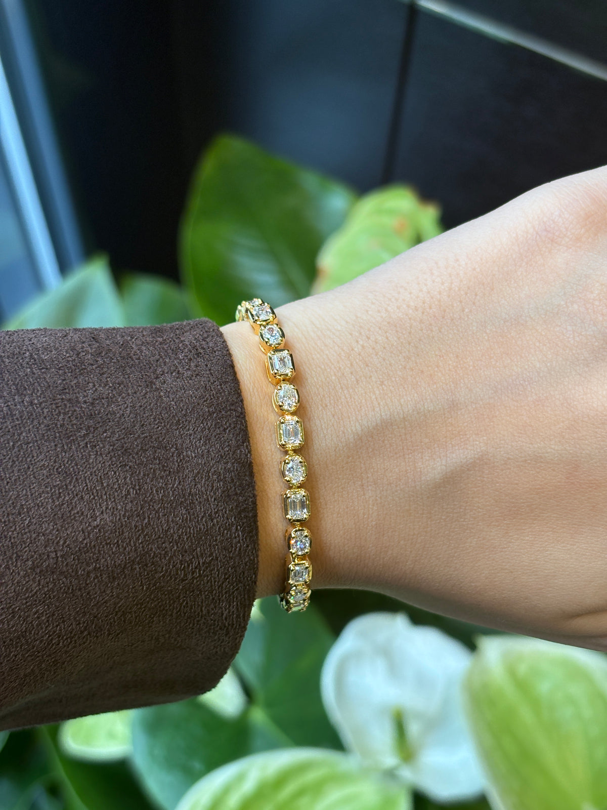 Fancy Duo Diamond Tennis Bracelet
