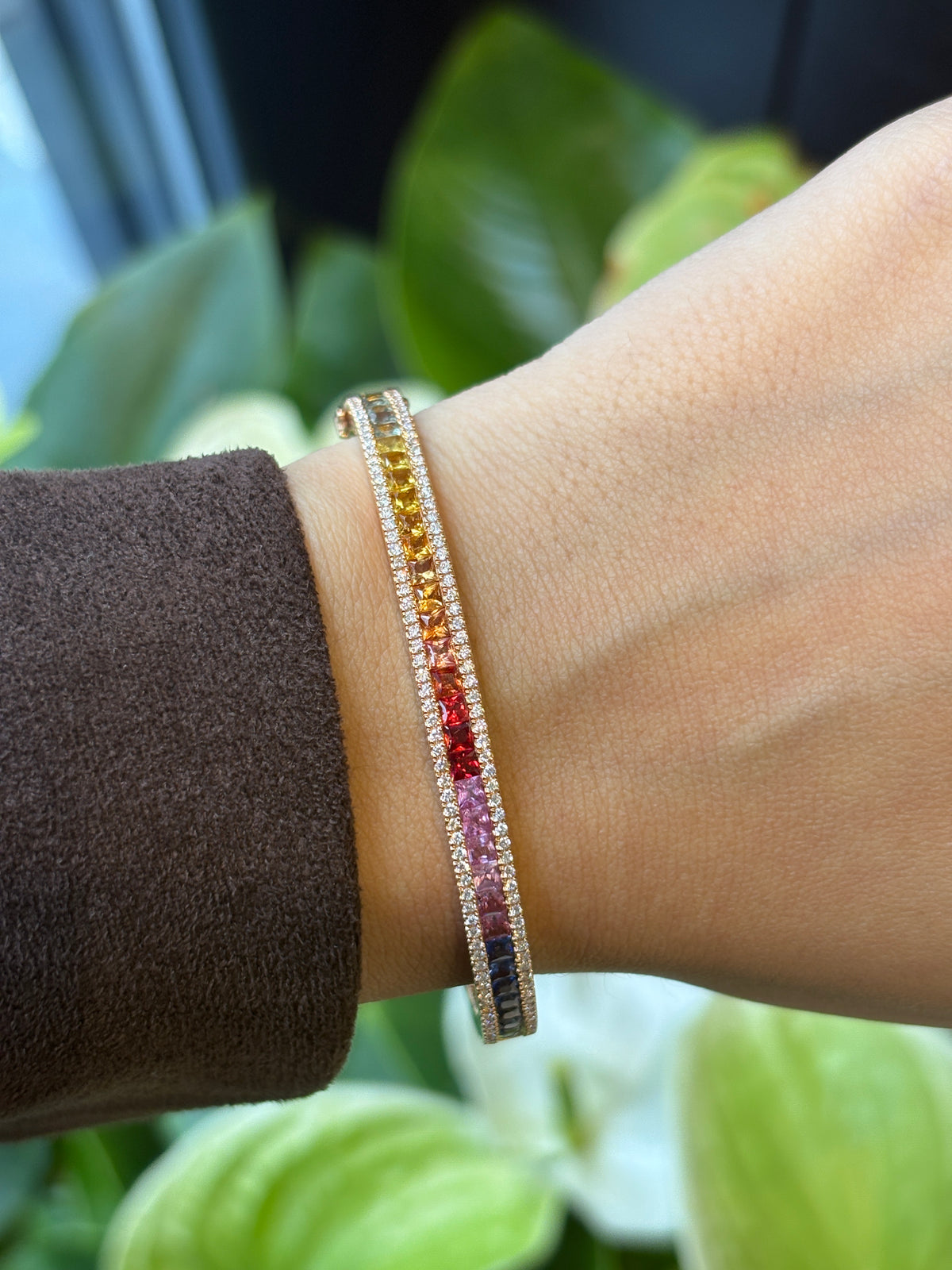 Rainbow Bagio Bangle