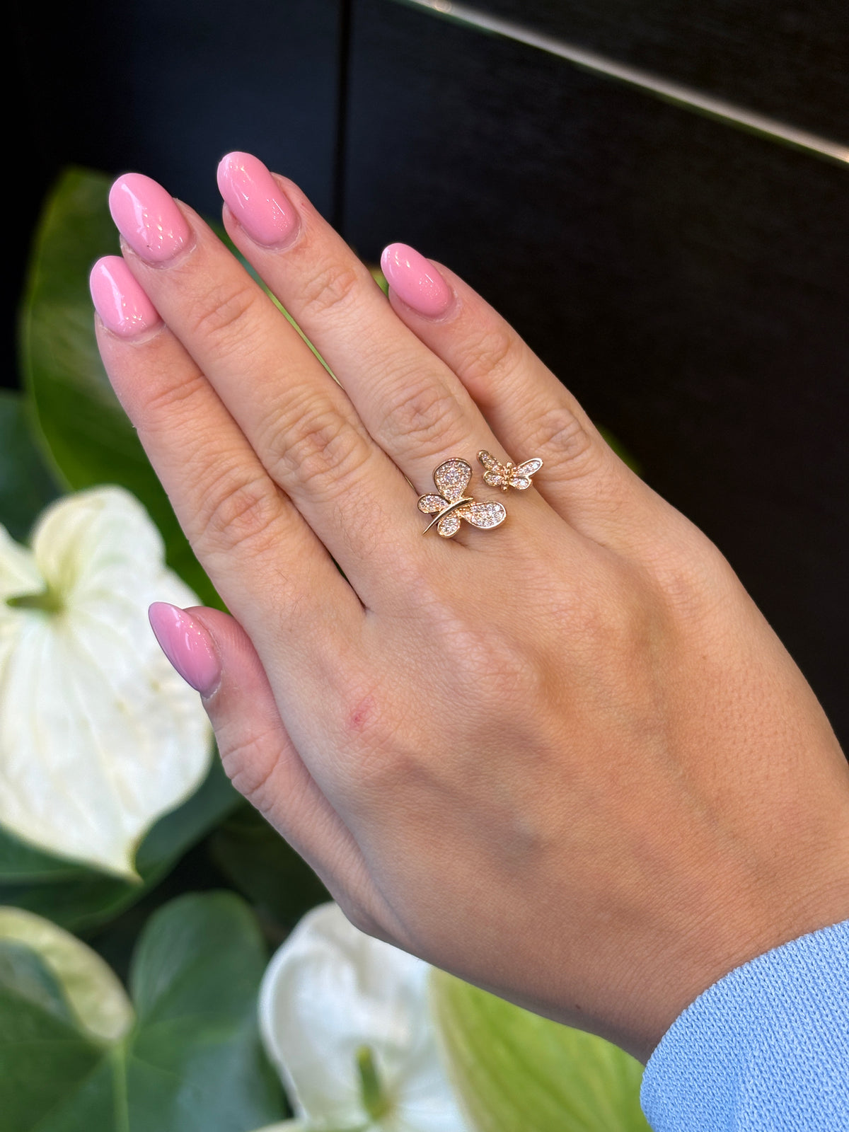 Butterfly Duo Diamond Ring