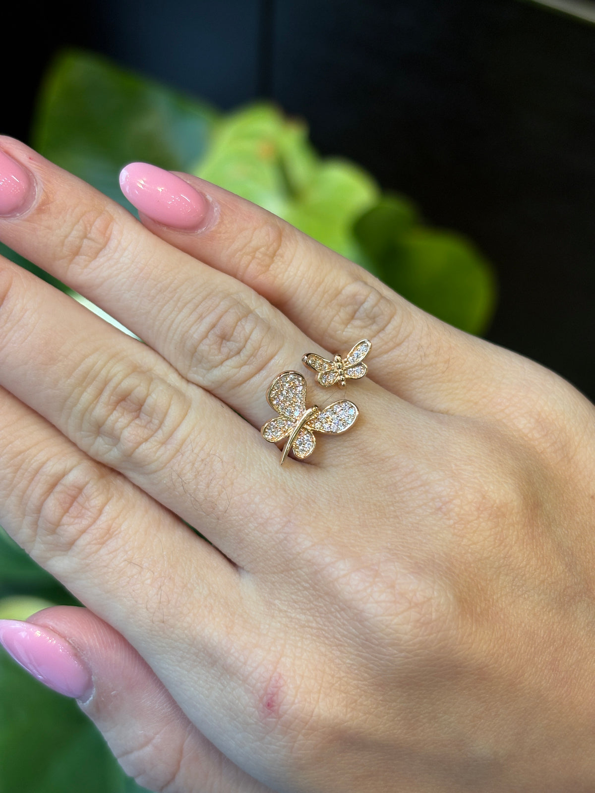 Butterfly Duo Diamond Ring