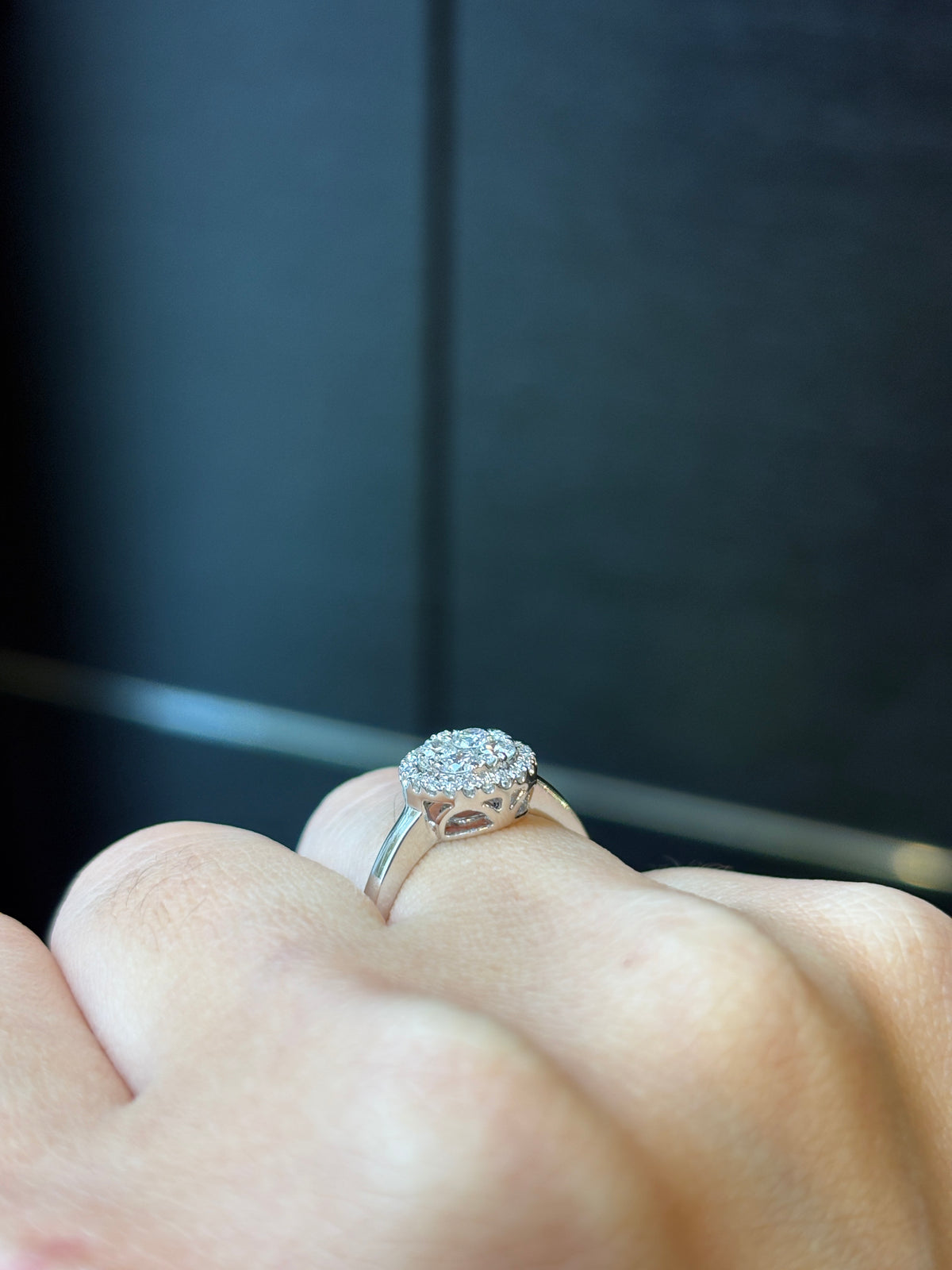 Celestial Halo Diamond Ring