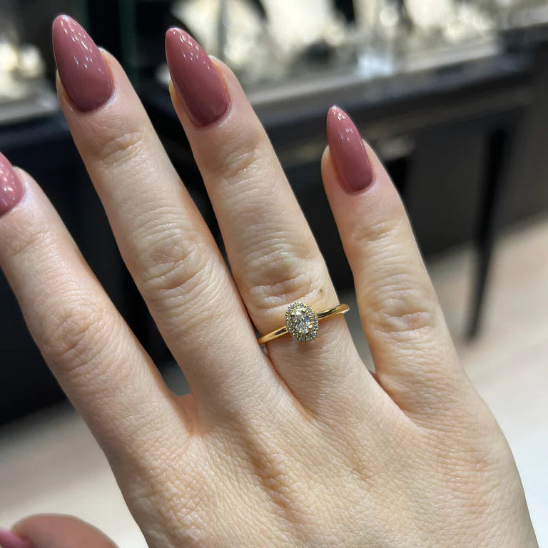 Oval Halo Ring