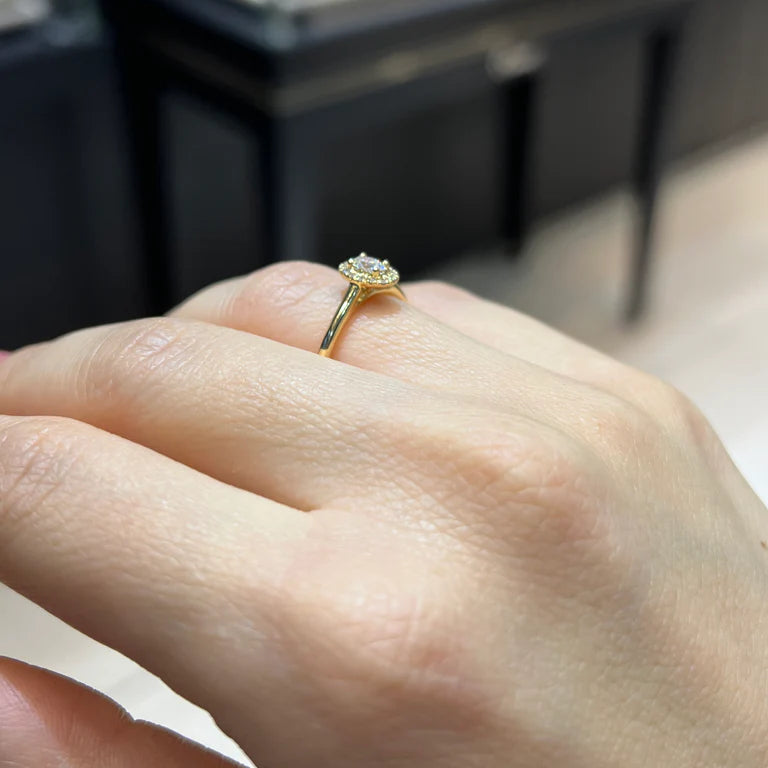 Oval Halo Ring