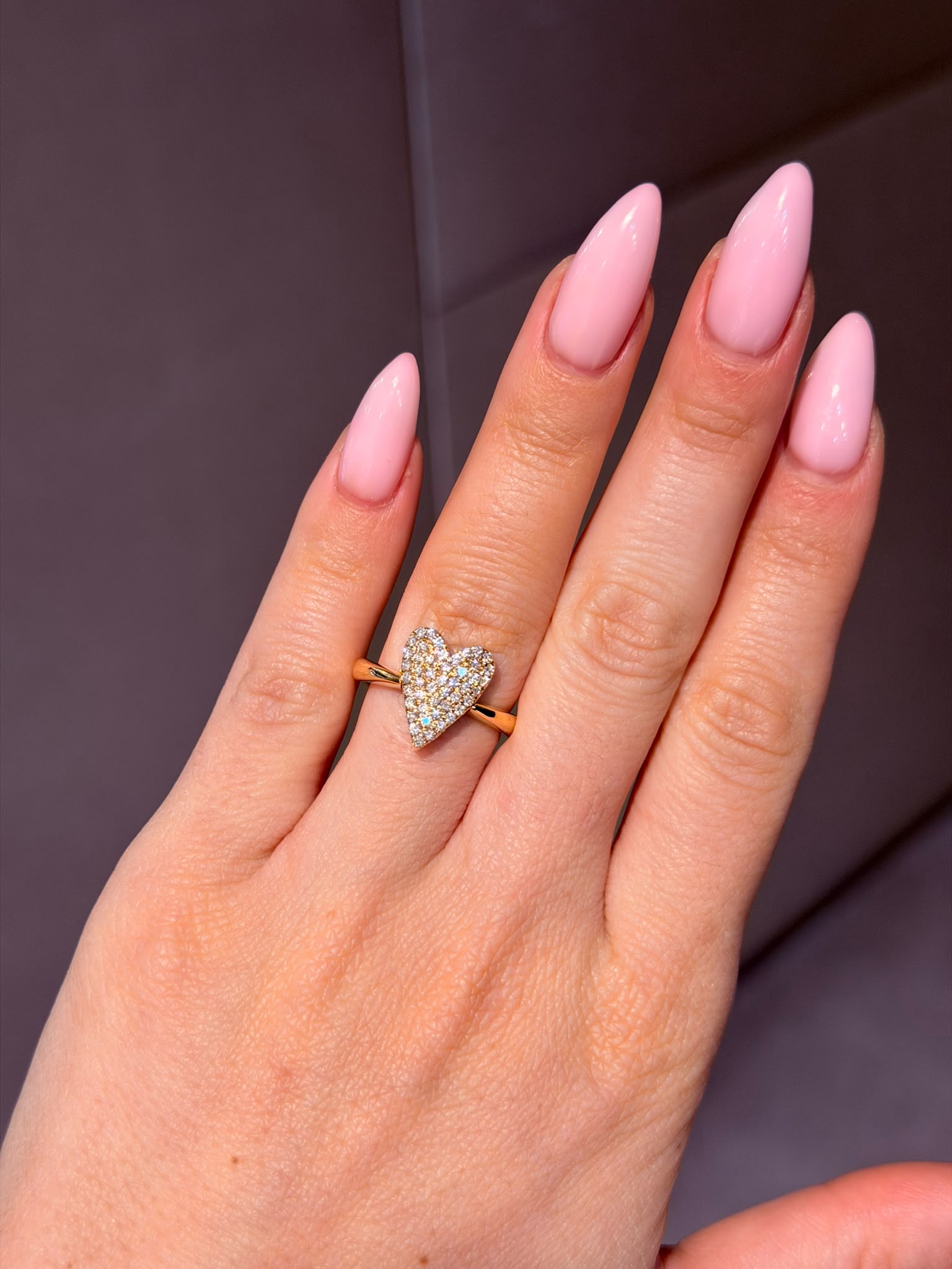 Carat Heart Diamond Ring - 18K Gold