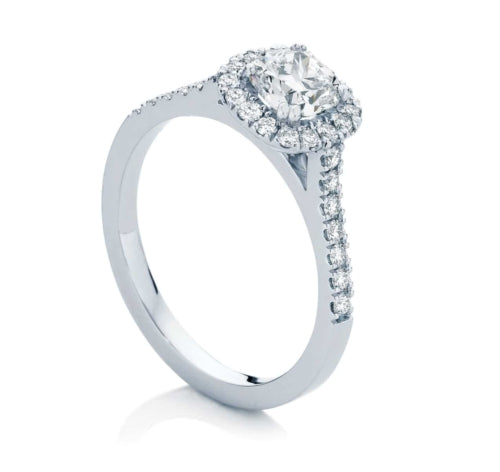 The Carat Cushion Halo Ring