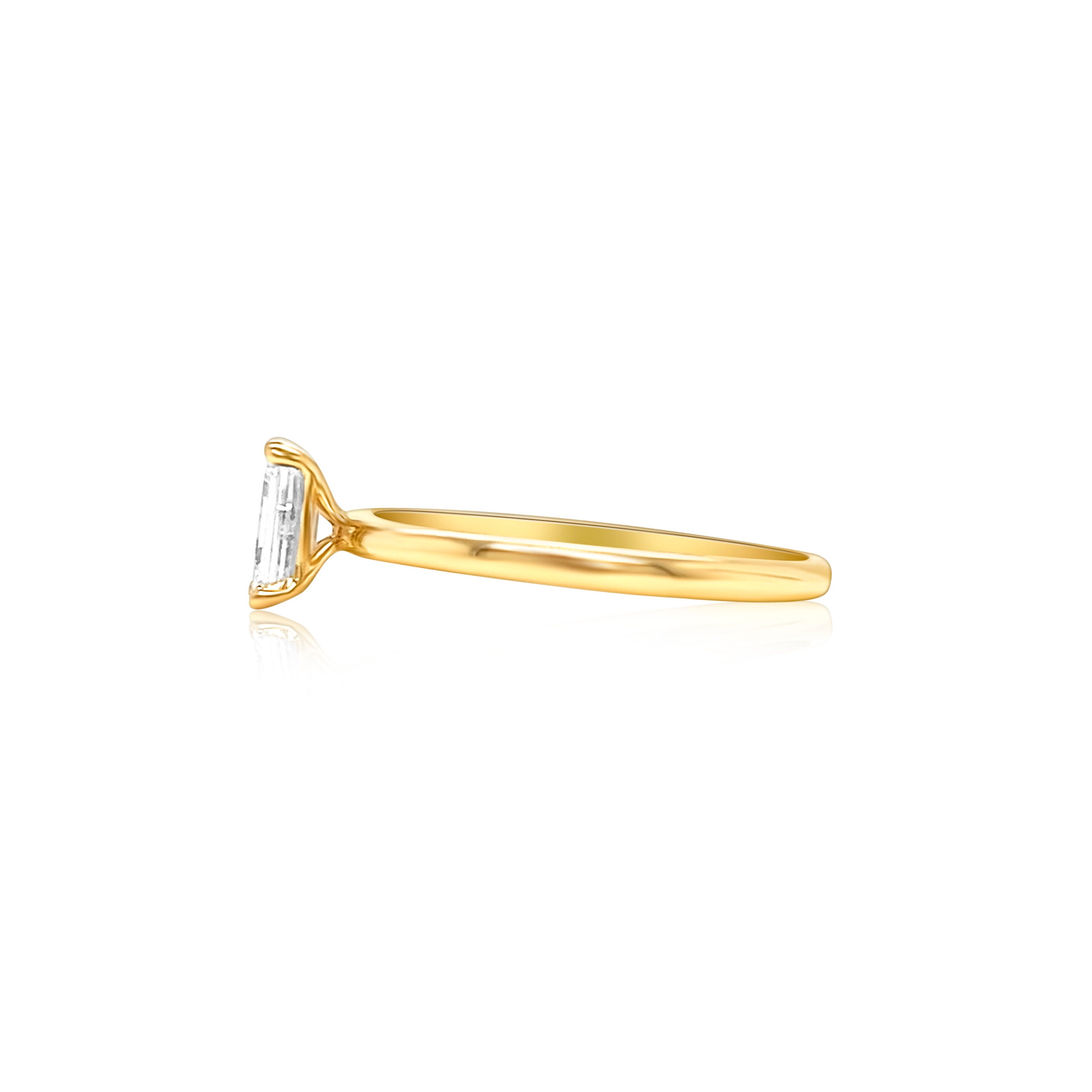 Emerald Solitaire Ring