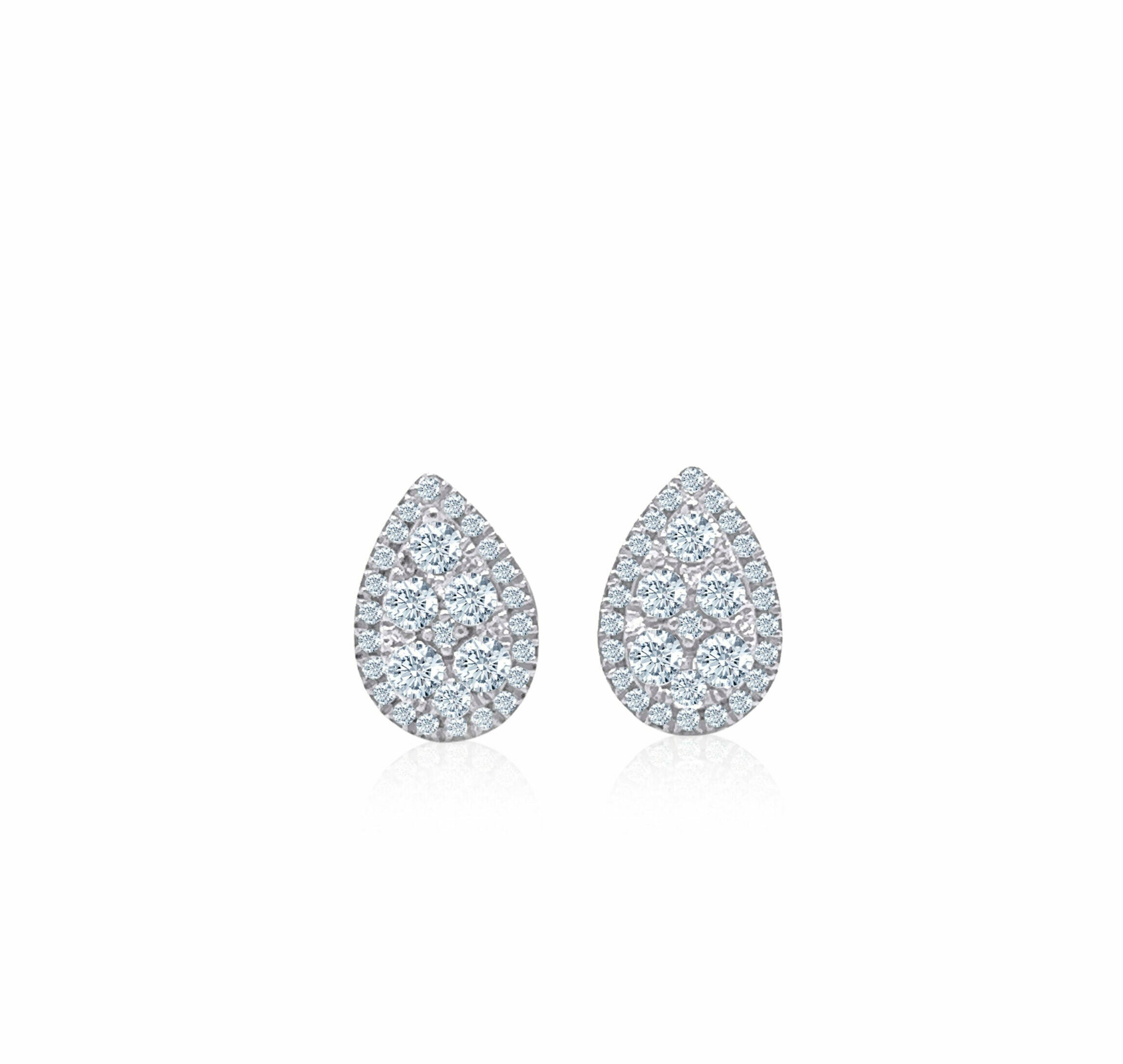Pear Shape Illusion Ear Studs