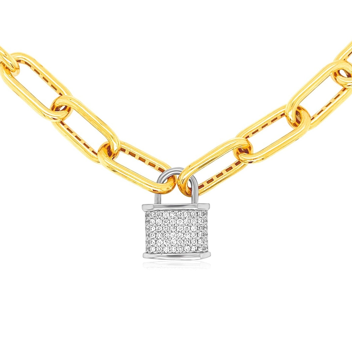 My Diamond Lock Necklace