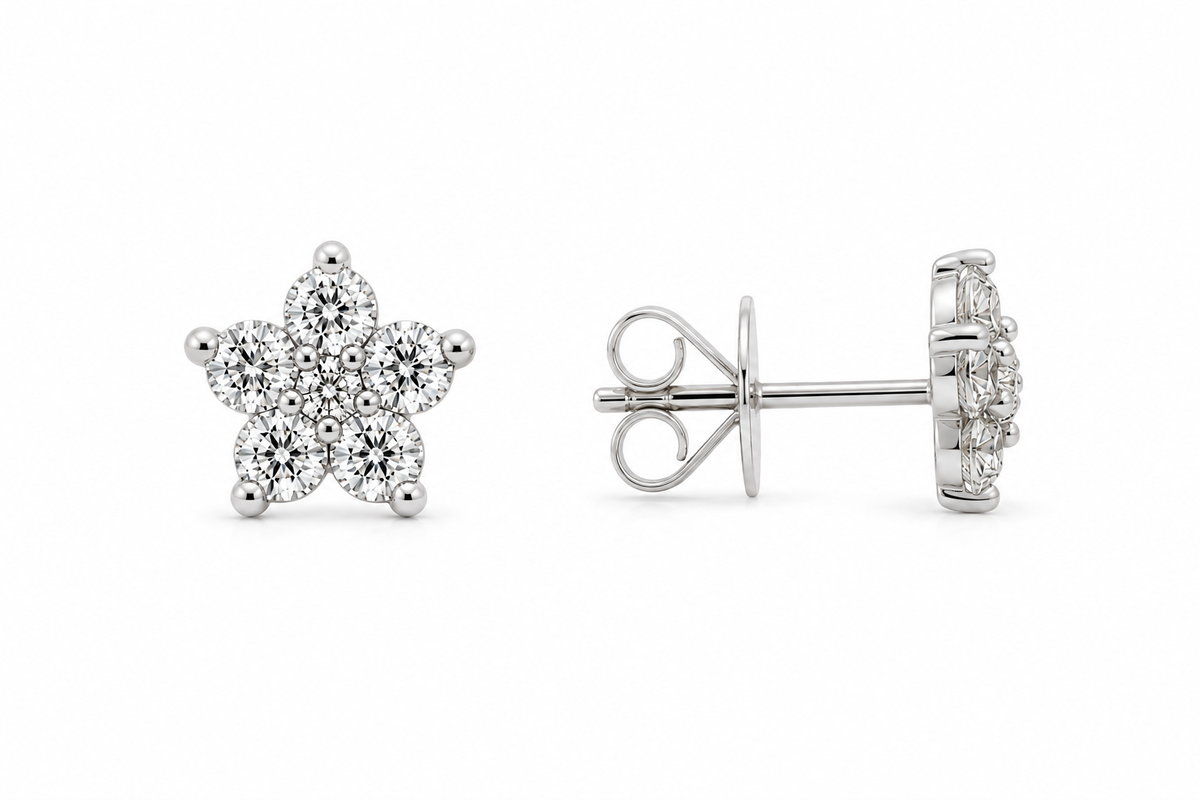 Star Diamond Studs