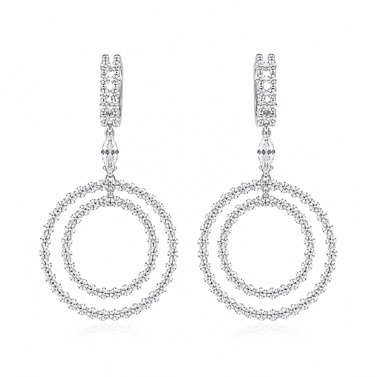 Double Halo Earrings