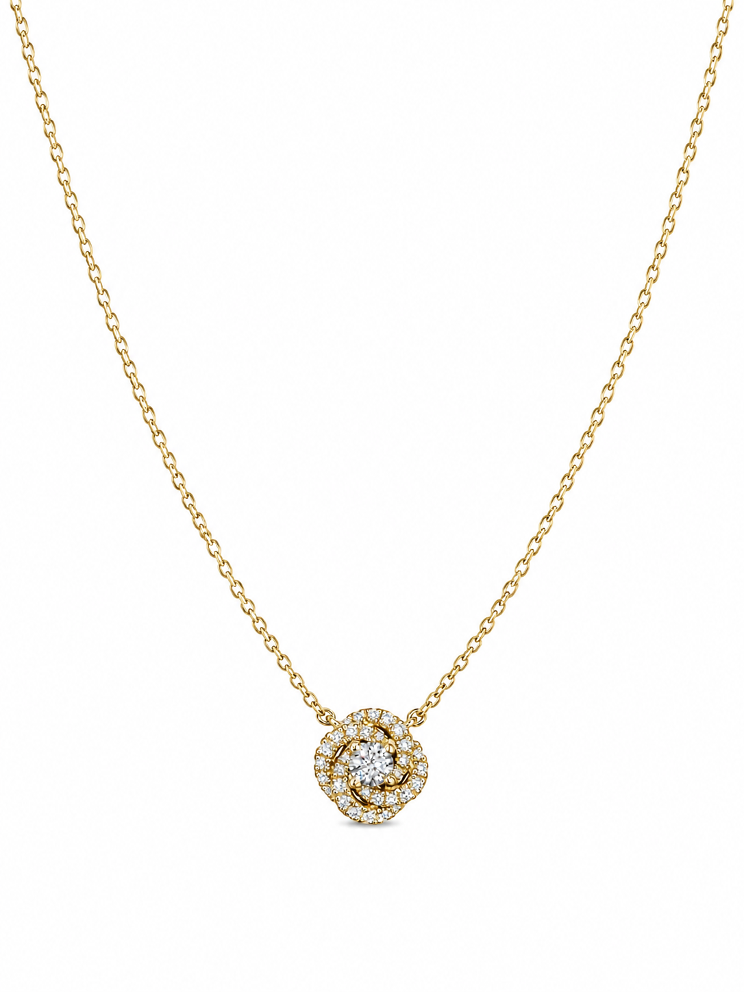 Diamond Bloom Necklace - 18K gold