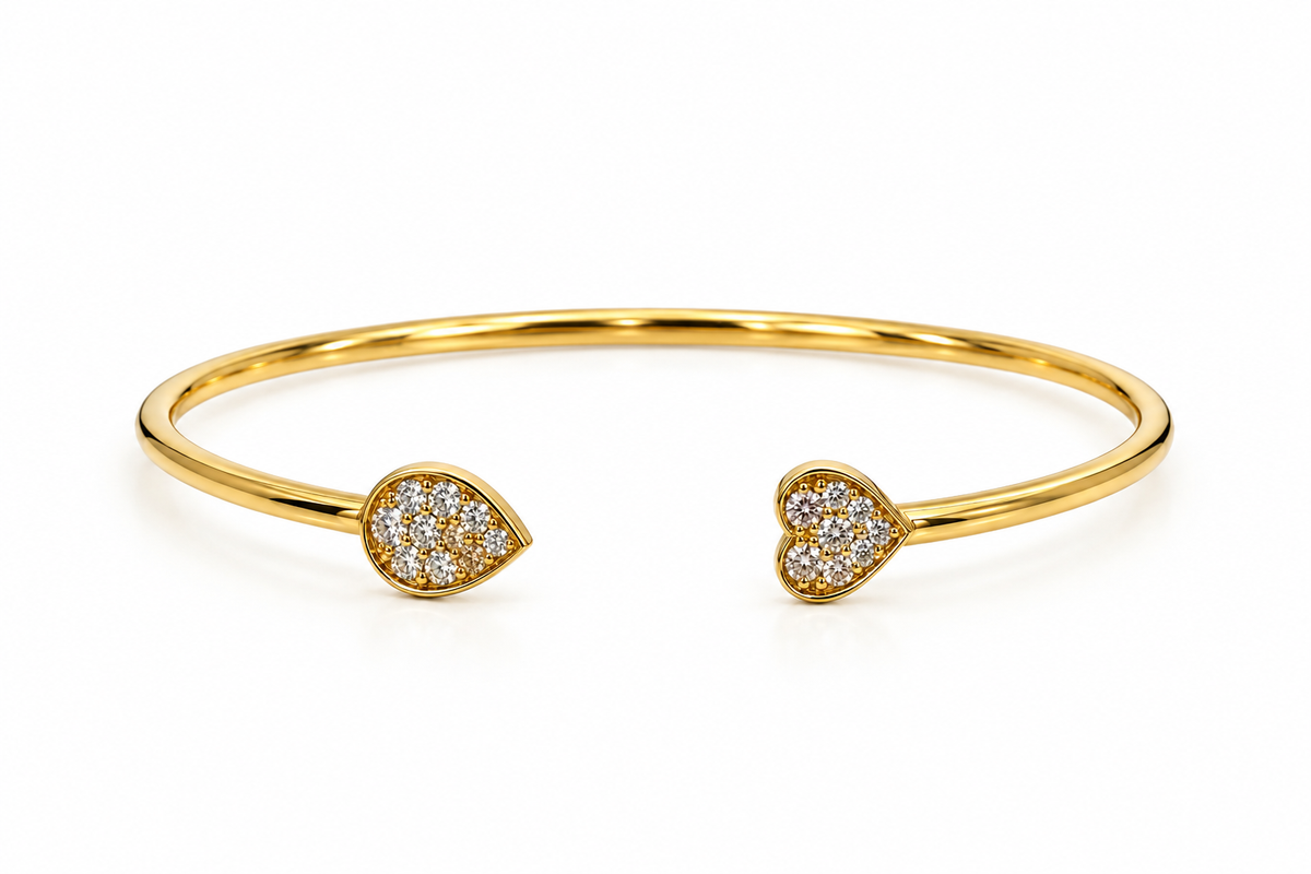 Pear Heart Duo Bracelet