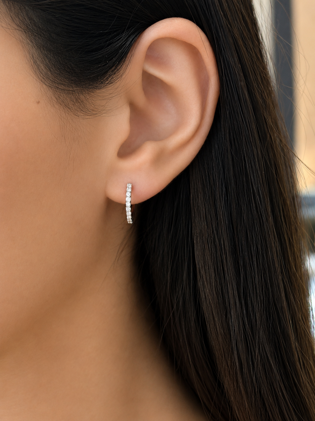 Pavé Diamonds Hoops