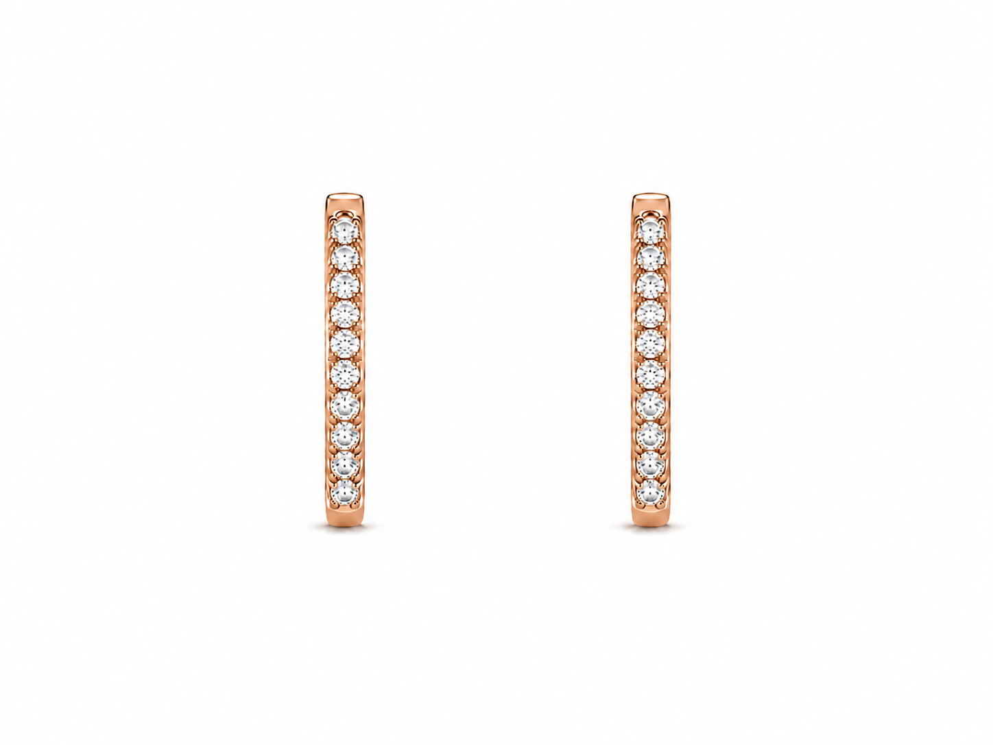 Classic Pavé Diamonds Hoops