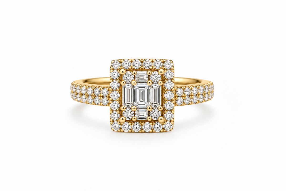 Emerald Diamond Ring