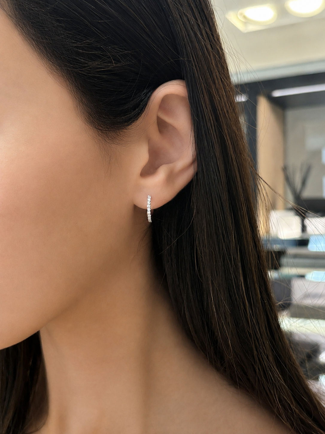 Pavé Diamonds Hoops