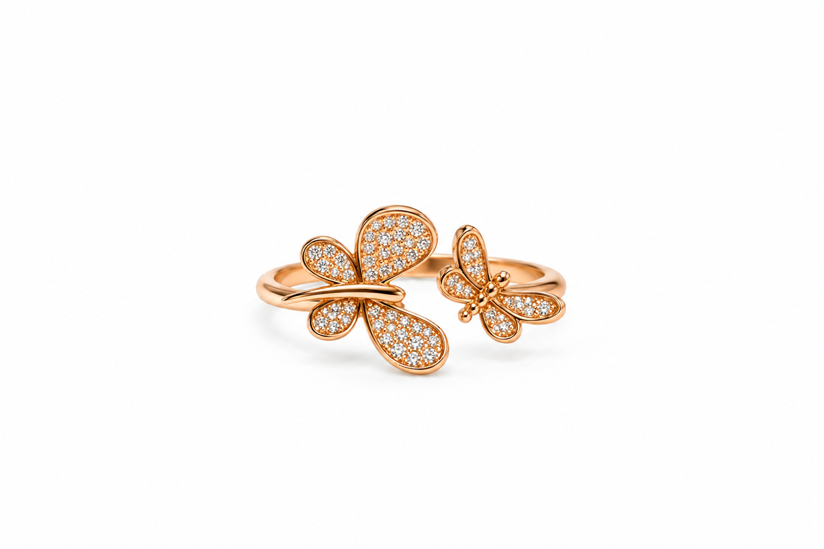 Butterfly Duo Diamond Ring