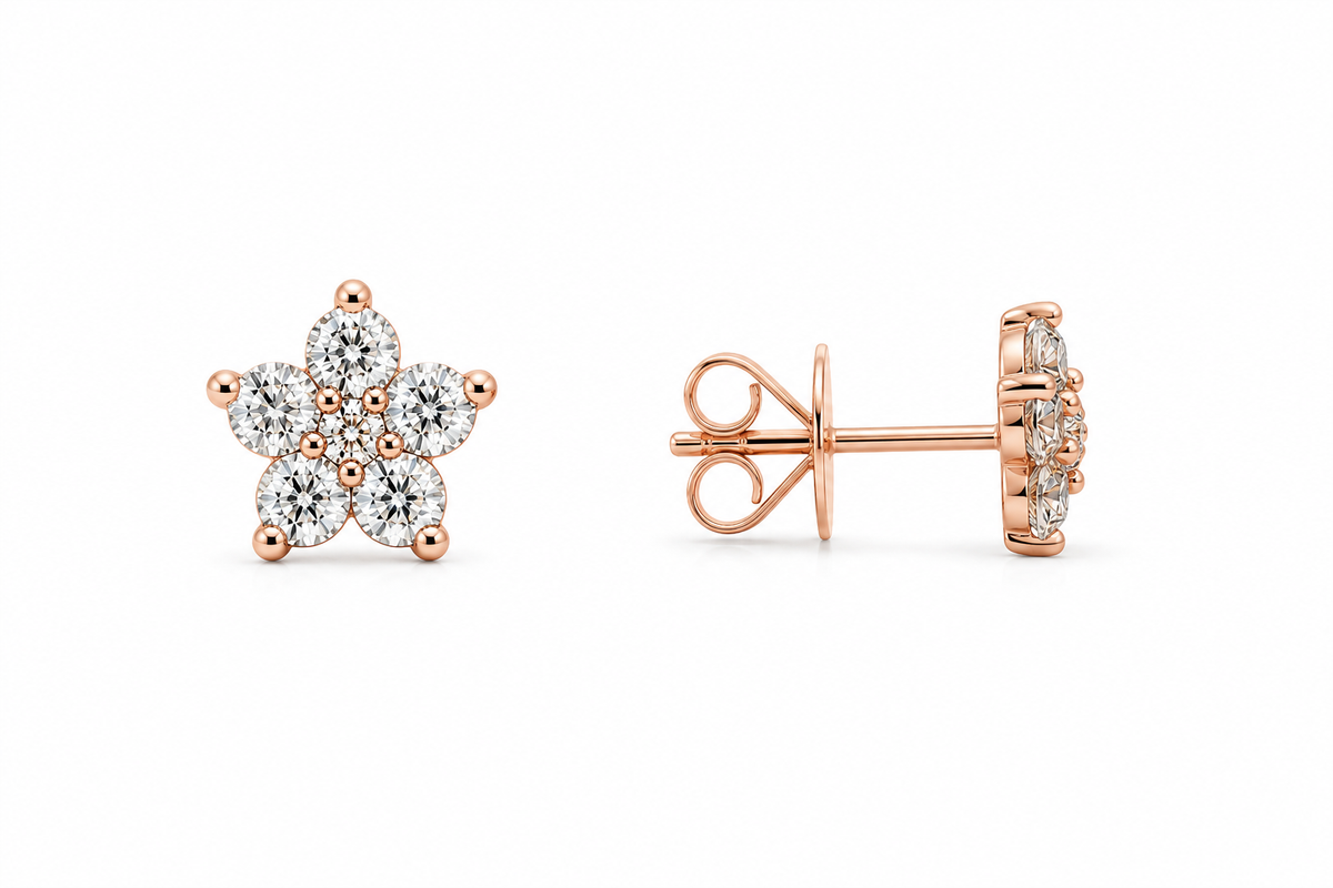 Star Diamond Studs