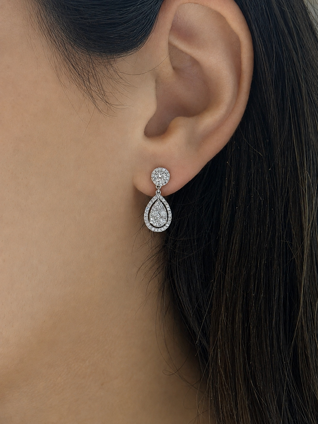 Diamond Teardrop Earrings
