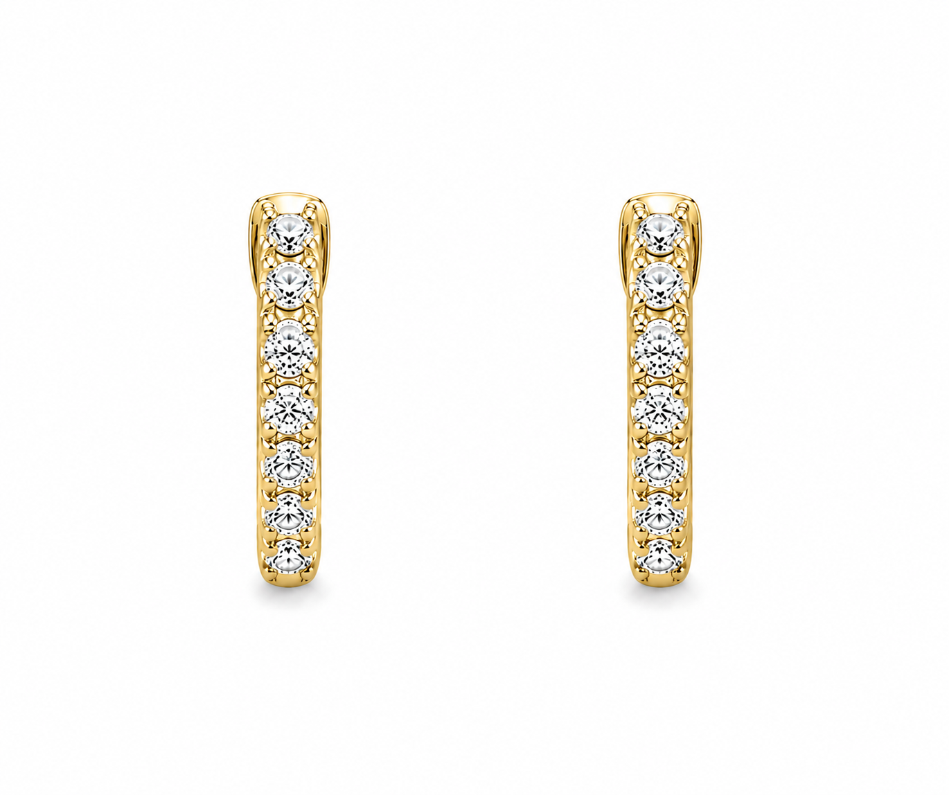 Classic Diamond Hoops
