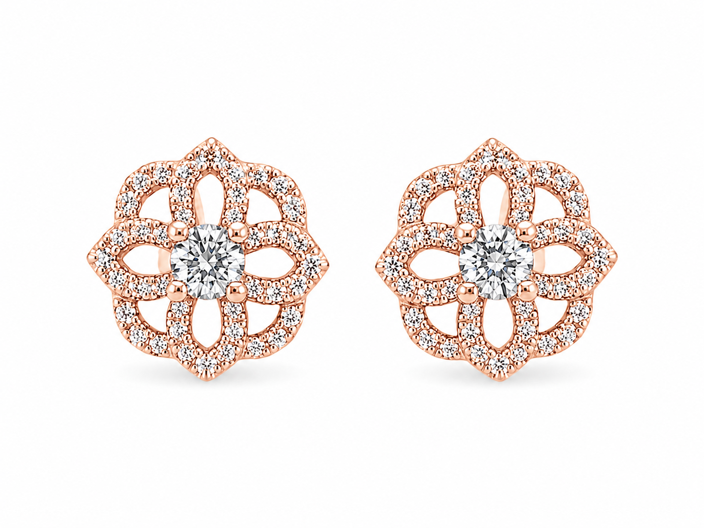 Flower Diamonds Stud