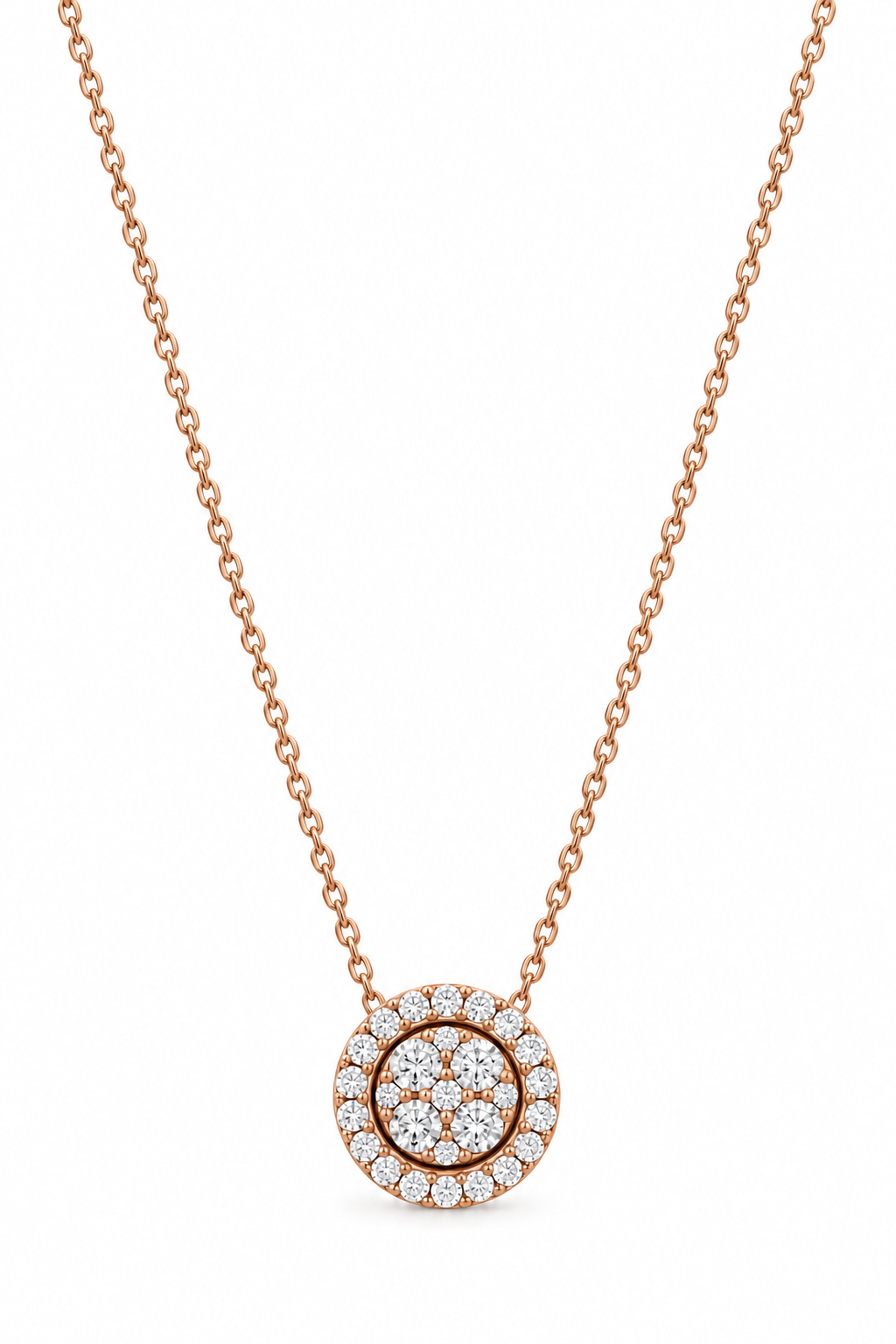 Halo Classic Diamond Necklace