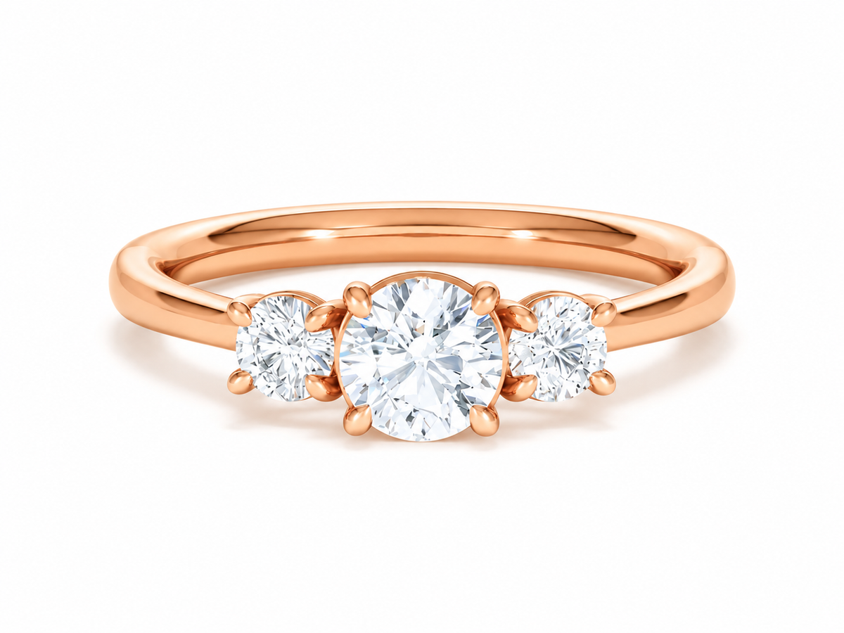 Marone Trilogy Diamond Ring - 18K Gold