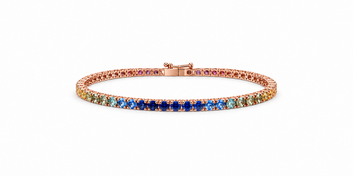 Sunset Sapphire Tennis Bracelet