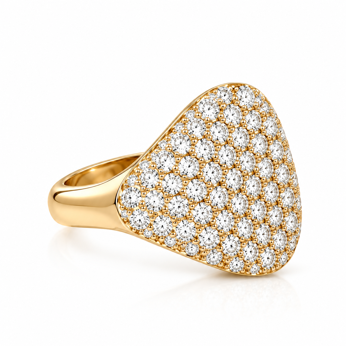 Pinky Pavé Diamond Ring - 18K White Gold