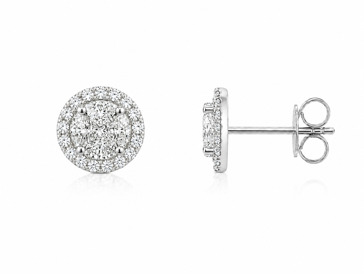 Classic Diamond Stud Earrings