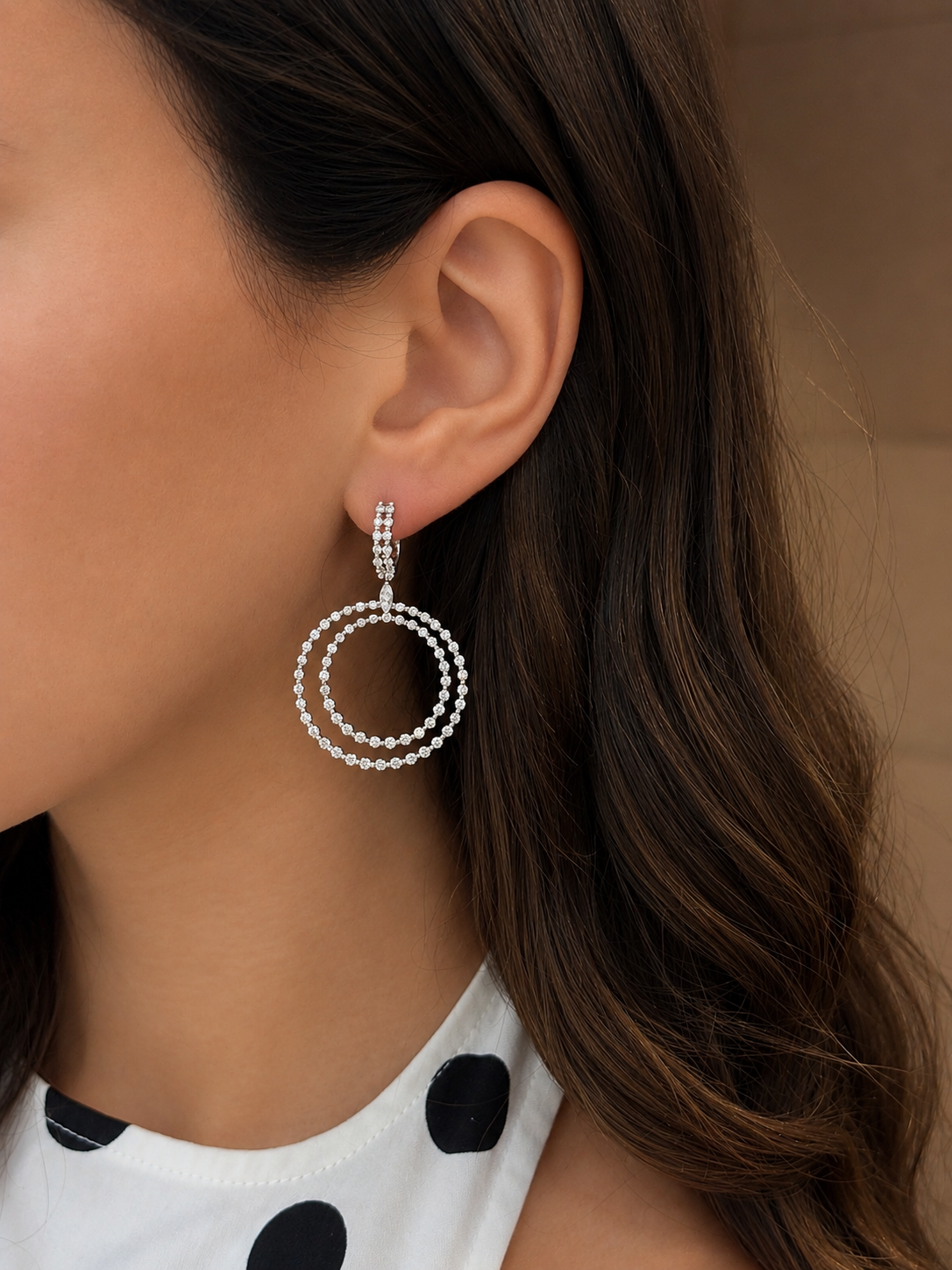 Double Halo Earrings
