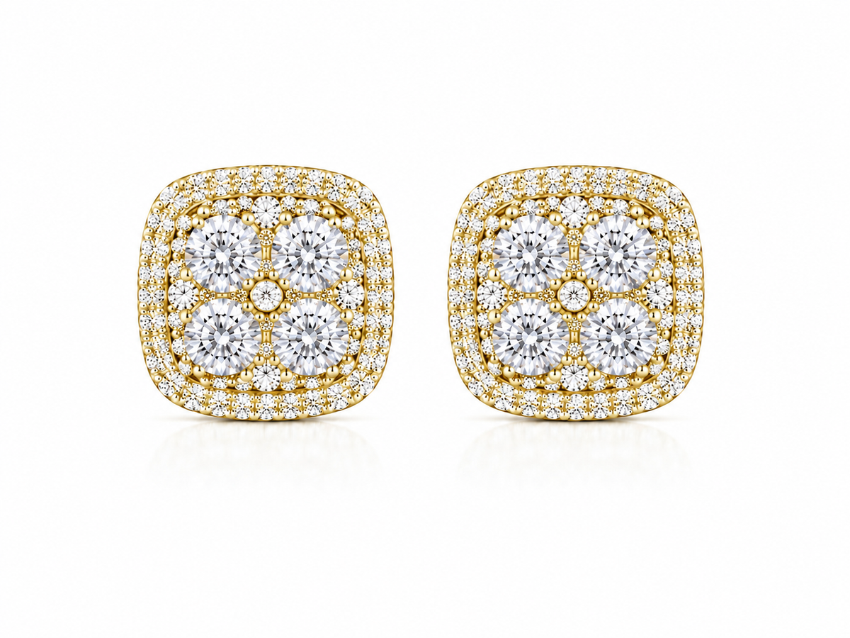 Diamond Cluster Studs
