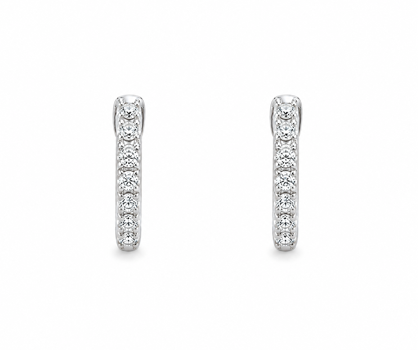 Classic Diamond Hoops