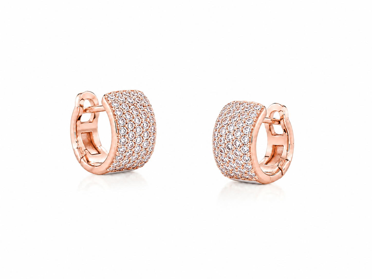 Diamond Pavé Hoops