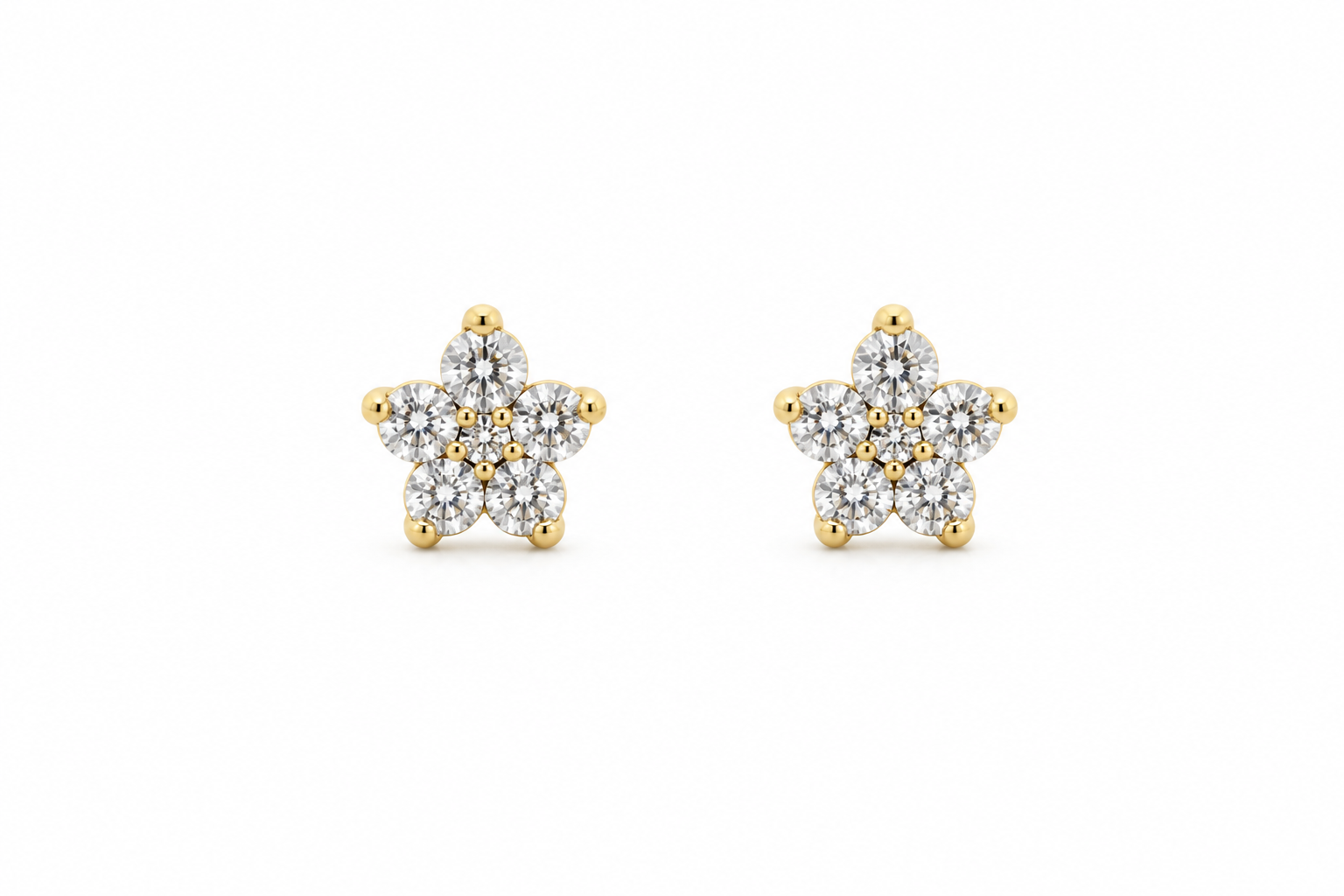 Star Diamond Studs