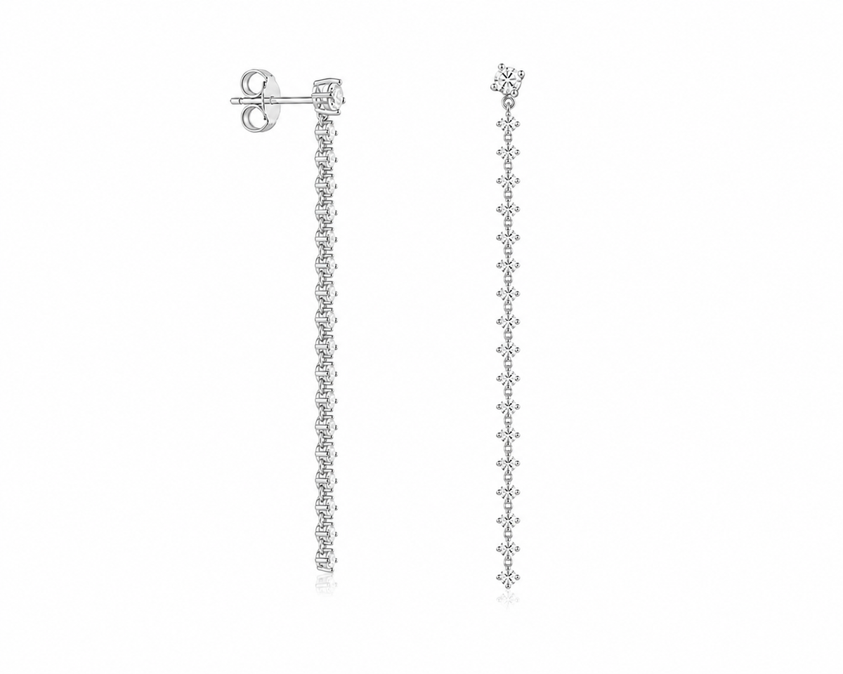 Diamond Line Earrings