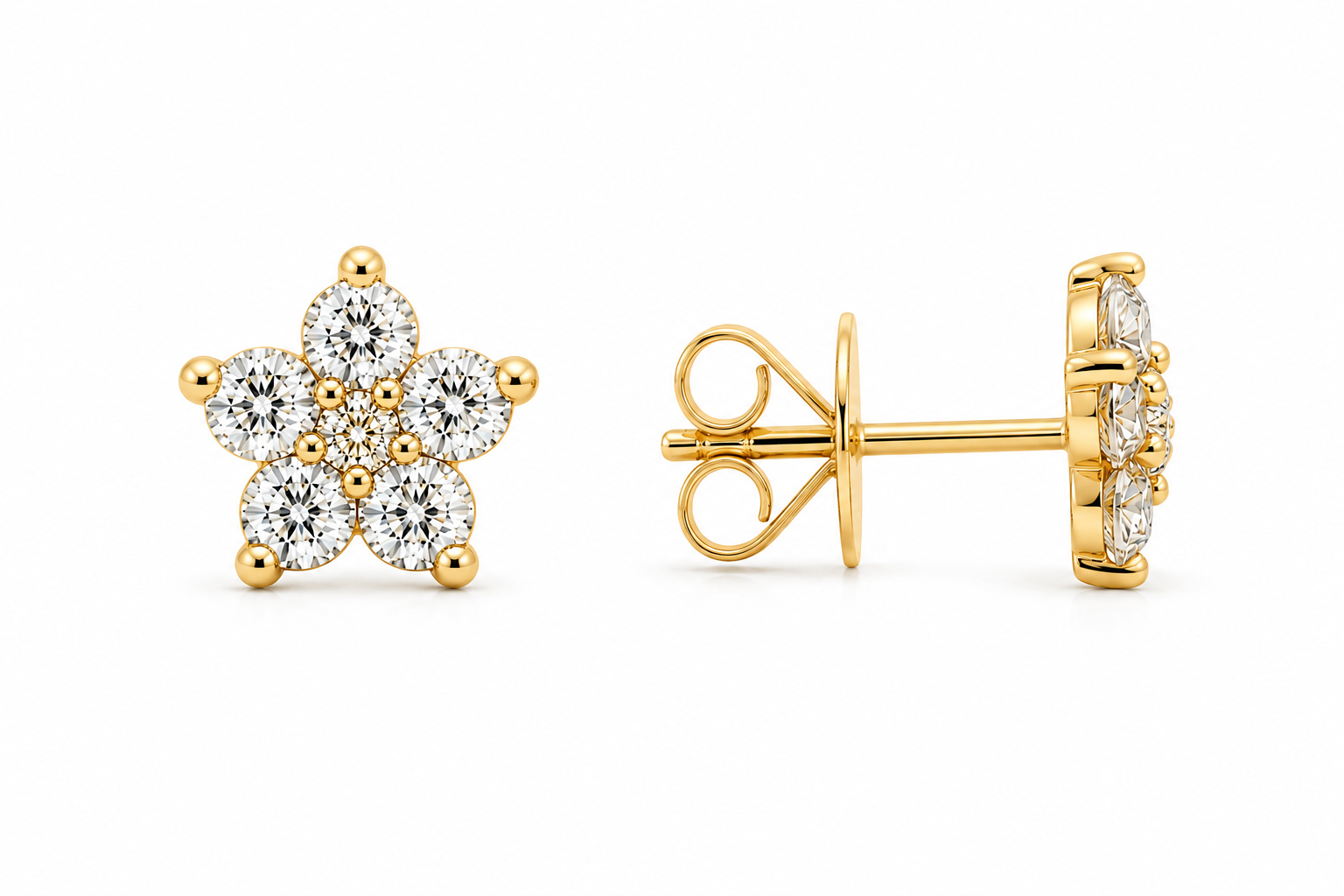 Star Diamond Studs
